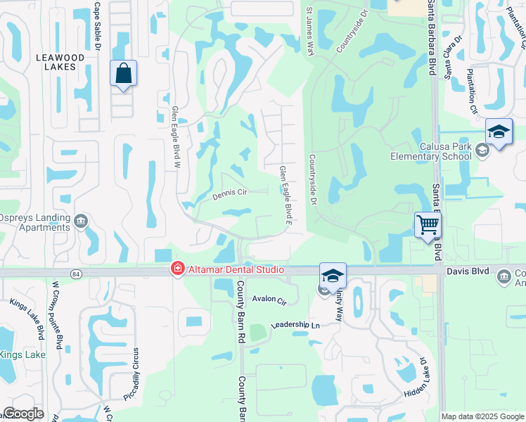 map of restaurants, bars, coffee shops, grocery stores, and more near 6858 Chartwell Lane in Naples
