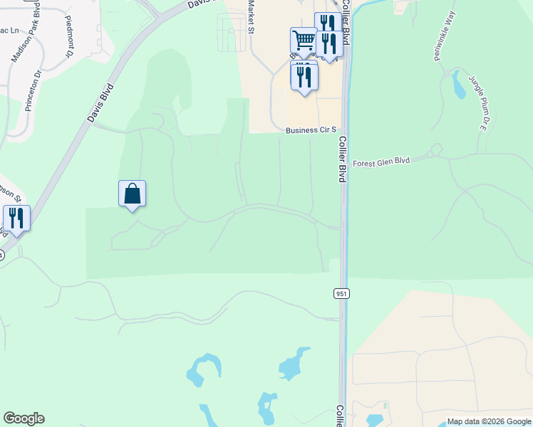 map of restaurants, bars, coffee shops, grocery stores, and more near 3810 Sawgrass Way in Naples
