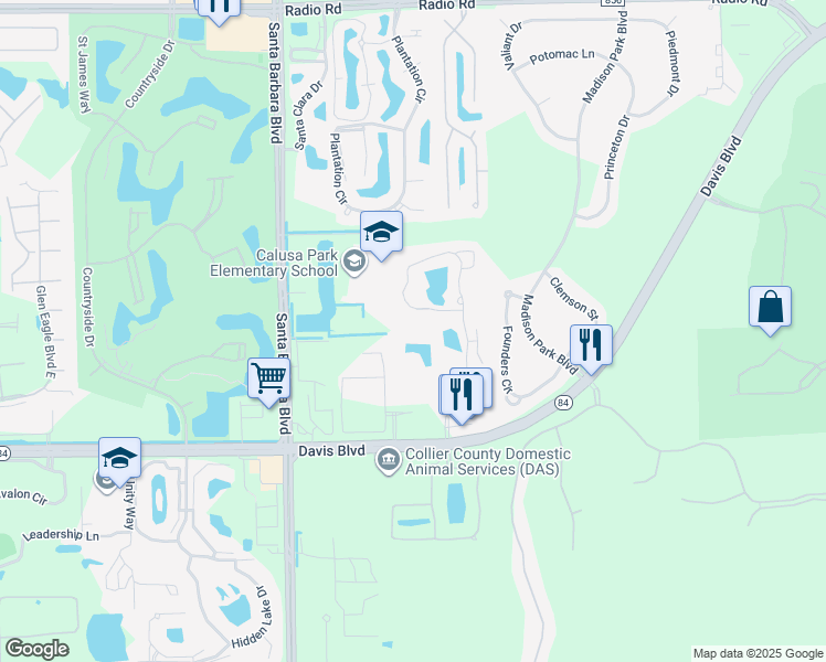 map of restaurants, bars, coffee shops, grocery stores, and more near 1160 Wildwood Lakes Boulevard in Naples