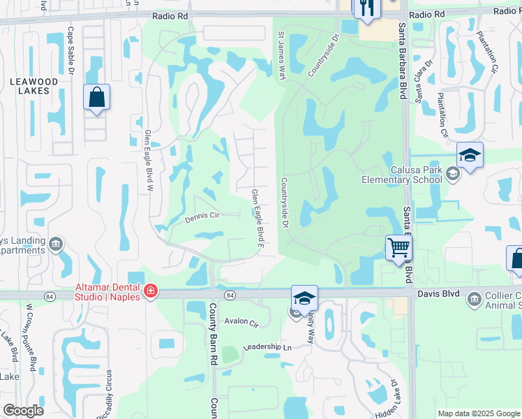 map of restaurants, bars, coffee shops, grocery stores, and more near 1203 Chelmsford Court in Naples