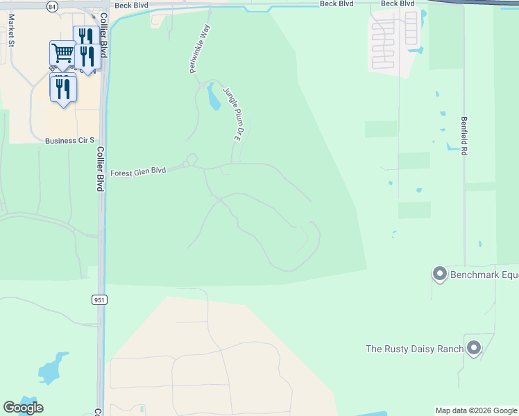 map of restaurants, bars, coffee shops, grocery stores, and more near 3980 Bishopwood Court East in Naples