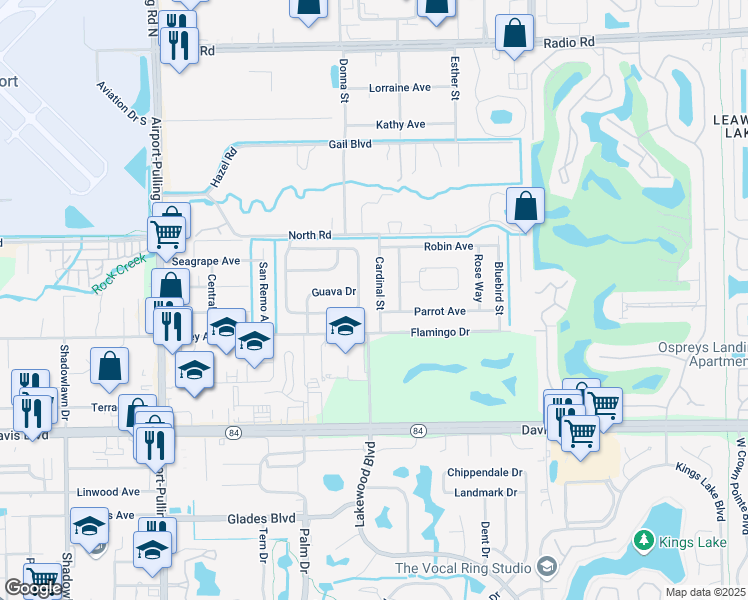 map of restaurants, bars, coffee shops, grocery stores, and more near 1003 Cardinal Street in Naples