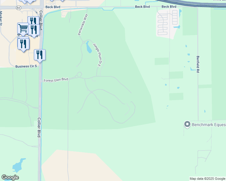 map of restaurants, bars, coffee shops, grocery stores, and more near 3980 Bishopwood Court East in Naples
