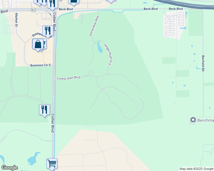 map of restaurants, bars, coffee shops, grocery stores, and more near 3906 Loblolly Bay Drive in Naples