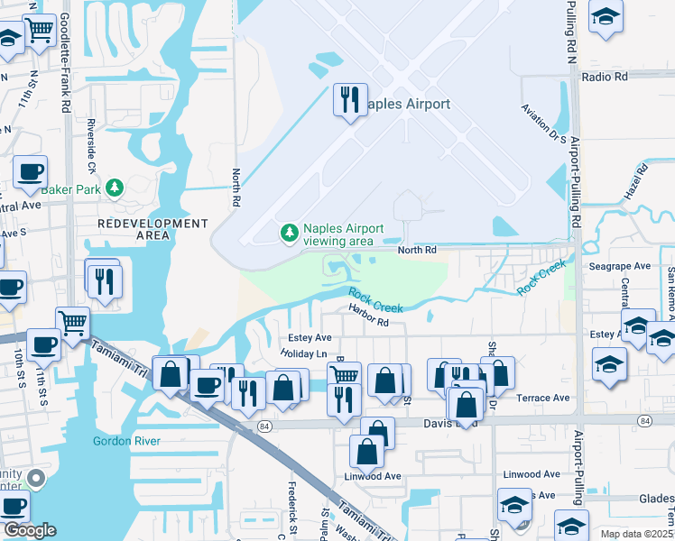 map of restaurants, bars, coffee shops, grocery stores, and more near in Naples