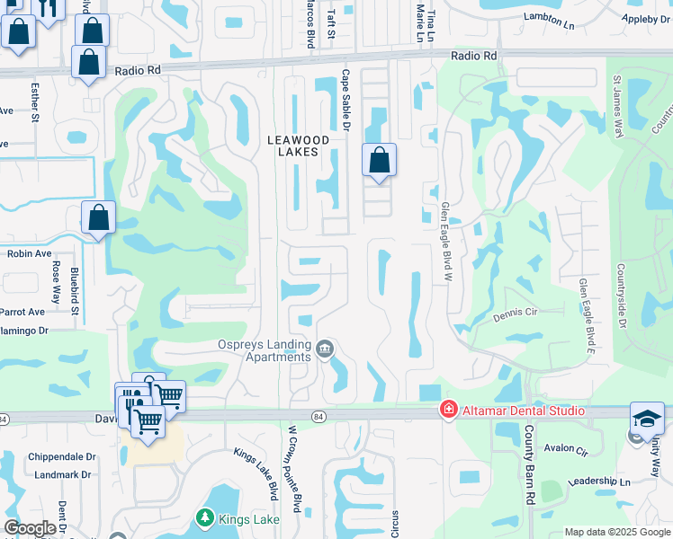 map of restaurants, bars, coffee shops, grocery stores, and more near 1010 Jardin Drive in Naples