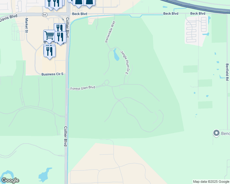 map of restaurants, bars, coffee shops, grocery stores, and more near 3906 Loblolly Bay Drive in Naples
