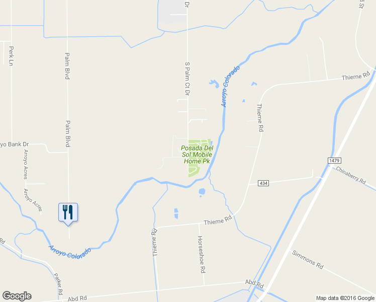 map of restaurants, bars, coffee shops, grocery stores, and more near Kingfisher Street in Harlingen