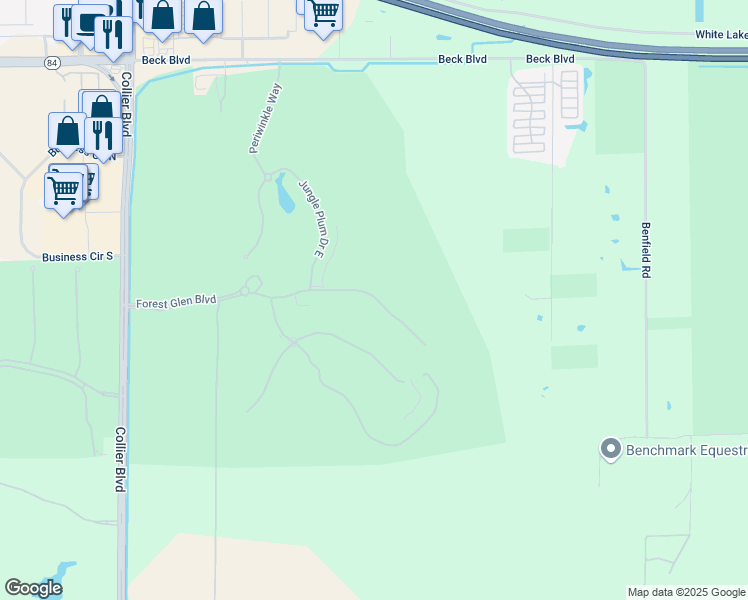 map of restaurants, bars, coffee shops, grocery stores, and more near 3916 Forest Glen Boulevard in Naples