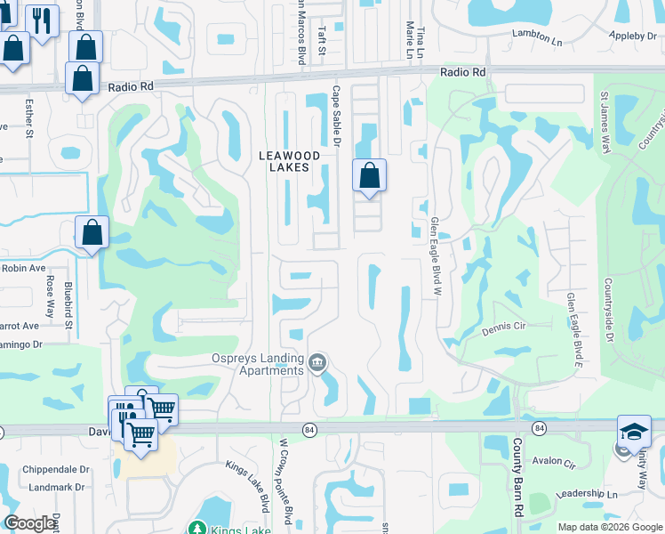 map of restaurants, bars, coffee shops, grocery stores, and more near 1010 Jardin Drive in Naples