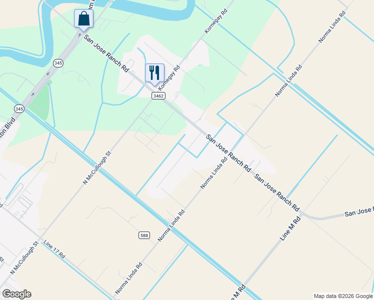 map of restaurants, bars, coffee shops, grocery stores, and more near Calle Maguey in San Benito