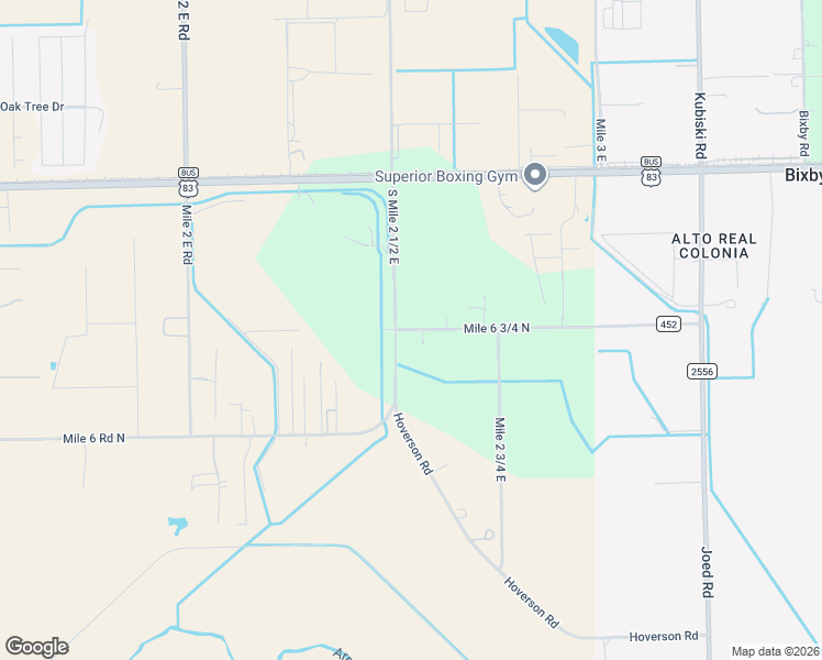 map of restaurants, bars, coffee shops, grocery stores, and more near 1460 Mile 6 3/4 North in Mercedes