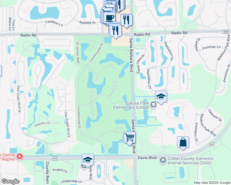 map of restaurants, bars, coffee shops, grocery stores, and more near 470 Country Hollow Court in Naples