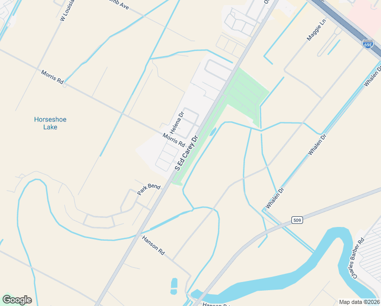 map of restaurants, bars, coffee shops, grocery stores, and more near 20634-20650 Morris Rd in Harlingen