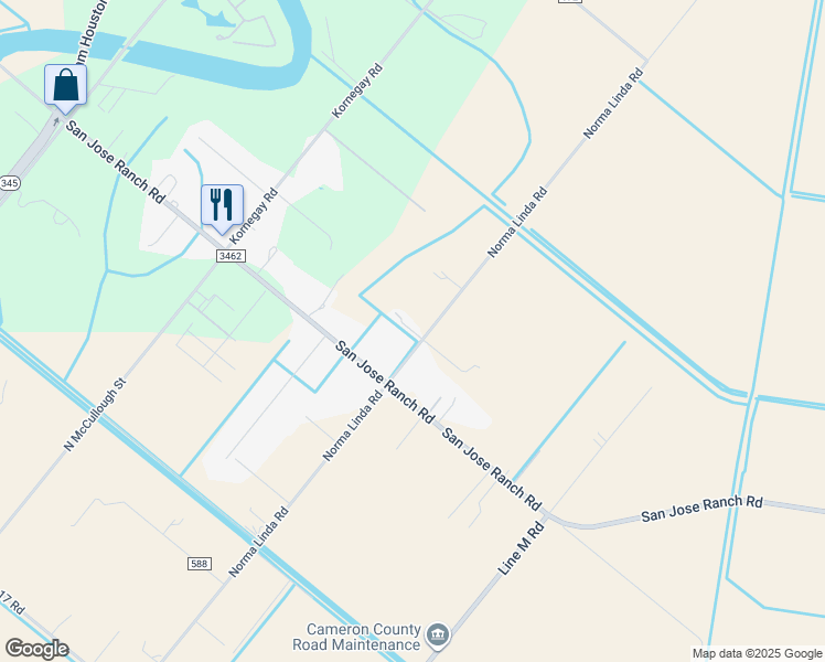 map of restaurants, bars, coffee shops, grocery stores, and more near 28384-28508 Norma Linda Road in San Benito