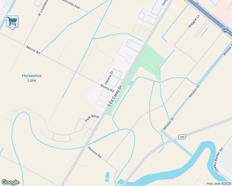 map of restaurants, bars, coffee shops, grocery stores, and more near 20650 Morris Road in Harlingen