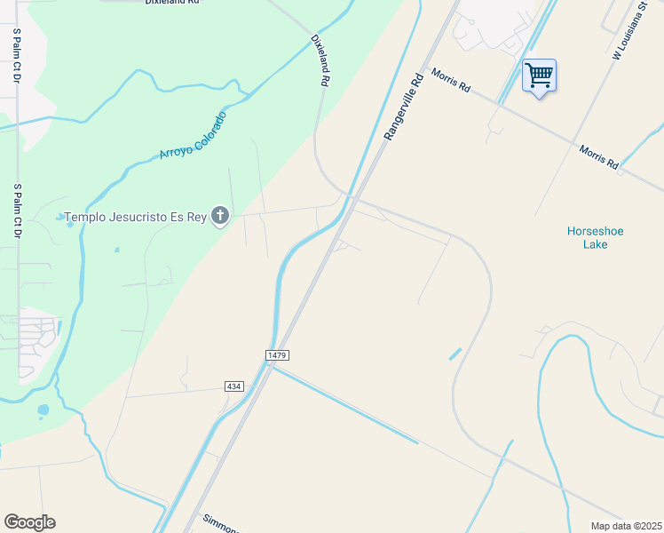 map of restaurants, bars, coffee shops, grocery stores, and more near 28273 Rangerville Road in Harlingen