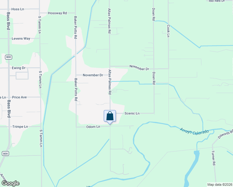 map of restaurants, bars, coffee shops, grocery stores, and more near 28419 S Altas Palmas Rd in Harlingen