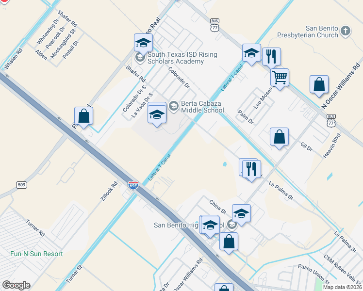 map of restaurants, bars, coffee shops, grocery stores, and more near 307 Mayfield Road in San Benito