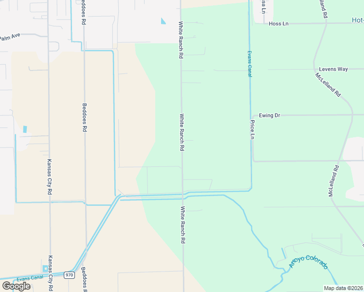 map of restaurants, bars, coffee shops, grocery stores, and more near 27300-27430 White Ranch Road in La Feria