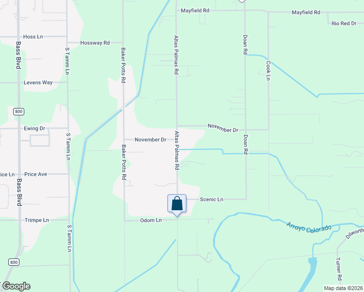 map of restaurants, bars, coffee shops, grocery stores, and more near 16030 November Dr in Harlingen