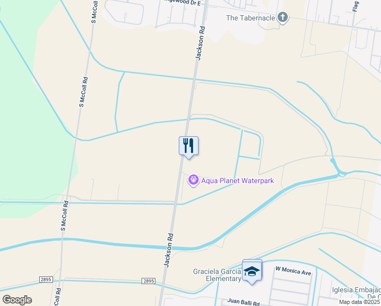 map of restaurants, bars, coffee shops, grocery stores, and more near 4521 South Jackson Road in Pharr