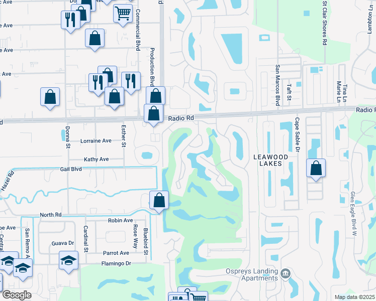 map of restaurants, bars, coffee shops, grocery stores, and more near 153 Fox Glen Drive in Naples