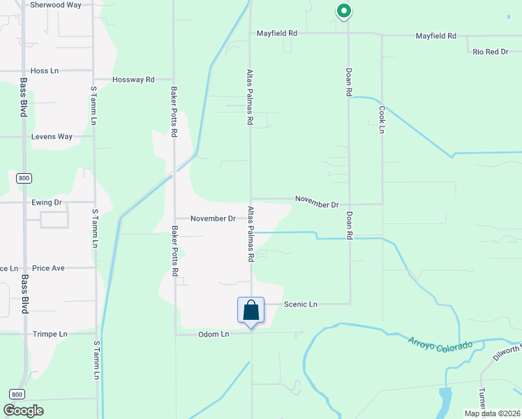 map of restaurants, bars, coffee shops, grocery stores, and more near 16030 November Dr in Harlingen