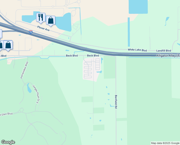 map of restaurants, bars, coffee shops, grocery stores, and more near 3180 Beck Boulevard in Naples