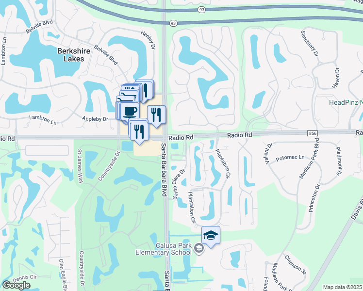 map of restaurants, bars, coffee shops, grocery stores, and more near in Collier County