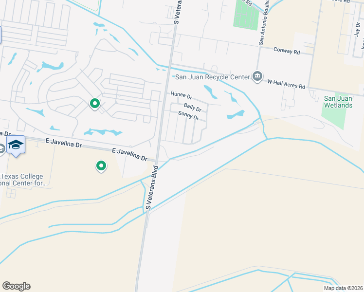 map of restaurants, bars, coffee shops, grocery stores, and more near 2847 Melanie Drive in Pharr