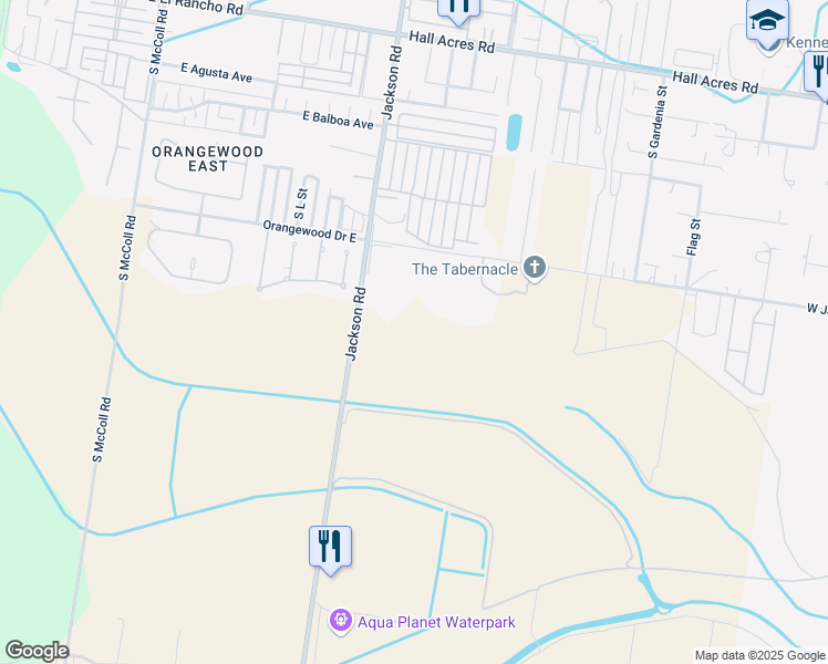 map of restaurants, bars, coffee shops, grocery stores, and more near 3411 South Jackson Road in Pharr