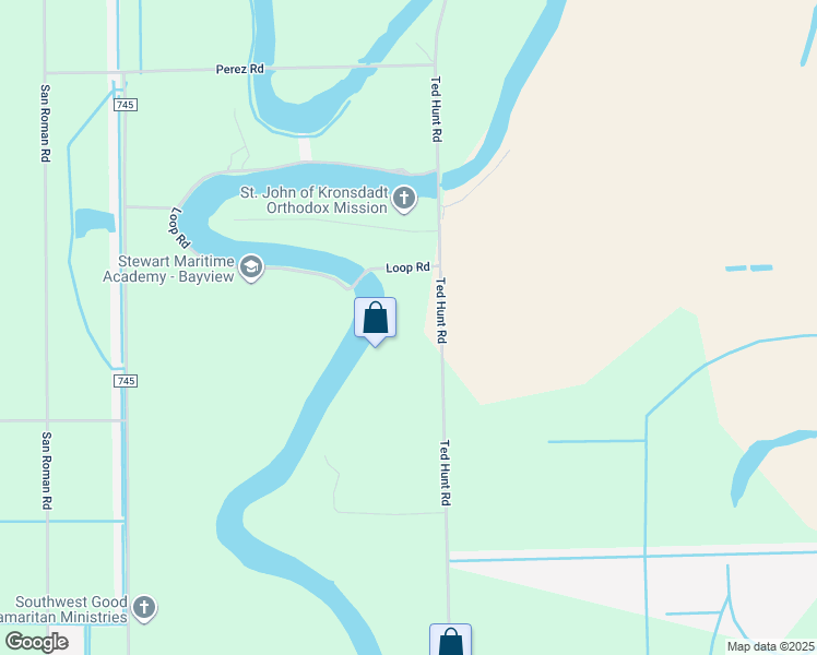 map of restaurants, bars, coffee shops, grocery stores, and more near 3805 Ted Hunt Road in Los Fresnos