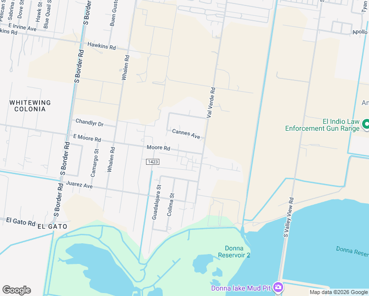 map of restaurants, bars, coffee shops, grocery stores, and more near 920 Moore Road in Donna