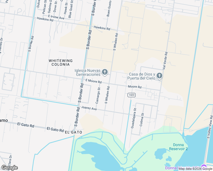 map of restaurants, bars, coffee shops, grocery stores, and more near 1101 South Whalen Road in Alamo