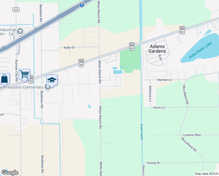 map of restaurants, bars, coffee shops, grocery stores, and more near 13952 International South in La Feria