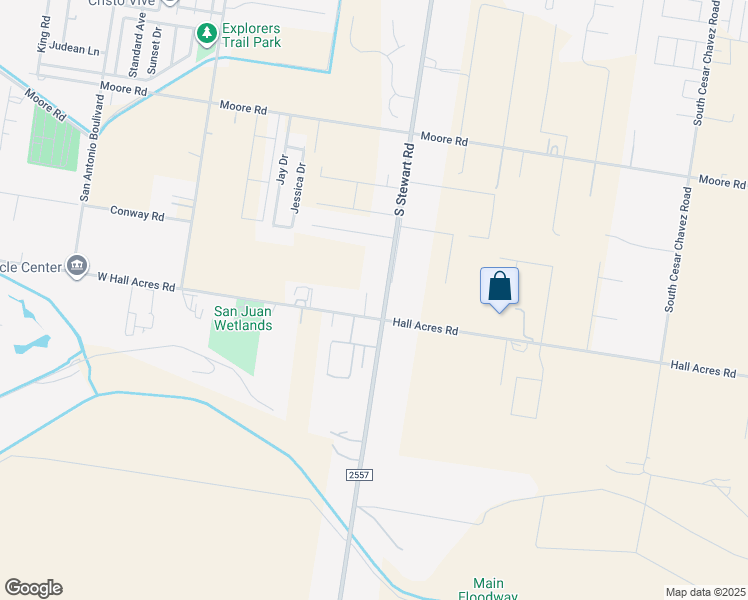 map of restaurants, bars, coffee shops, grocery stores, and more near 504 Hall Acres Road in Pharr