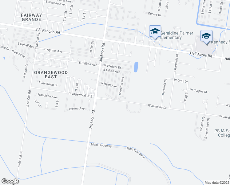 map of restaurants, bars, coffee shops, grocery stores, and more near 3901 Raddison Avenue in Pharr