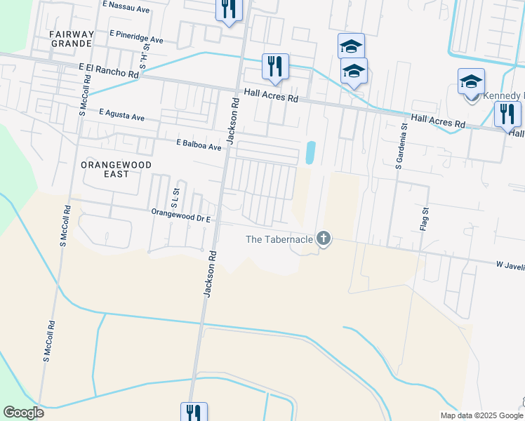 map of restaurants, bars, coffee shops, grocery stores, and more near 3901 Raddison Avenue in Pharr