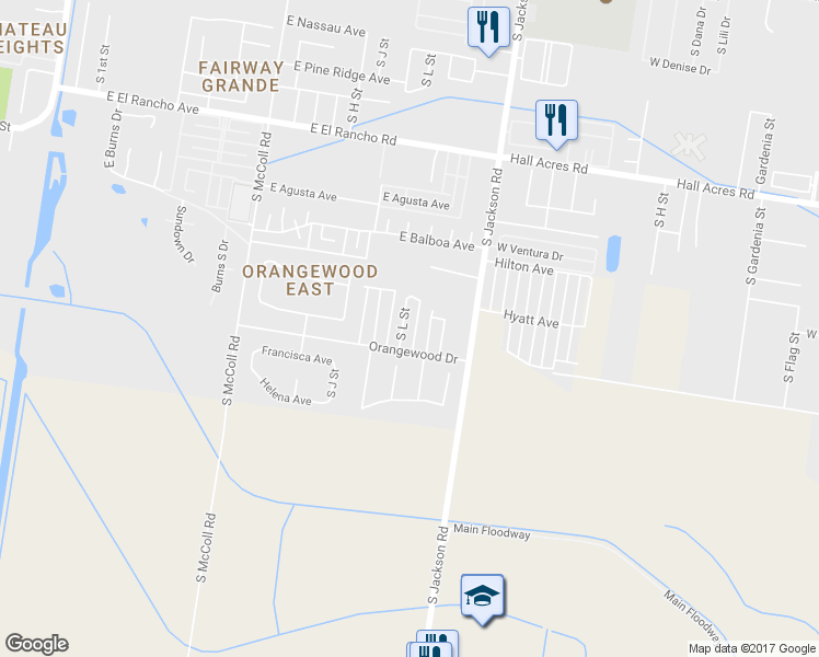 map of restaurants, bars, coffee shops, grocery stores, and more near 3905 S L St in McAllen