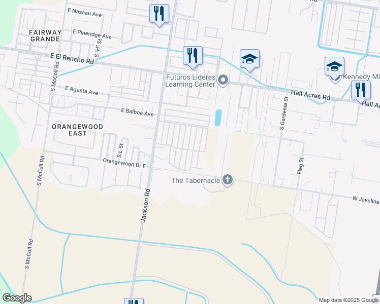 map of restaurants, bars, coffee shops, grocery stores, and more near 3801 Sheraton Avenue in Pharr