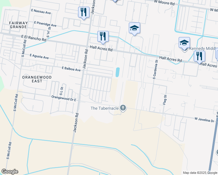 map of restaurants, bars, coffee shops, grocery stores, and more near 3801 Sheraton Avenue in Pharr