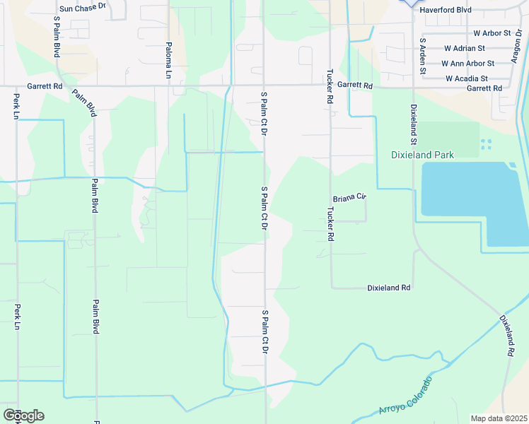 map of restaurants, bars, coffee shops, grocery stores, and more near 3100 South Palm Court Drive in Harlingen
