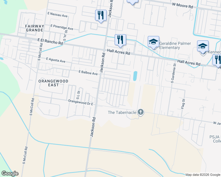 map of restaurants, bars, coffee shops, grocery stores, and more near 3703 Fairmont Avenue in Pharr