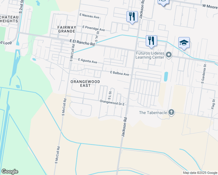 map of restaurants, bars, coffee shops, grocery stores, and more near 3800 South L Street in McAllen
