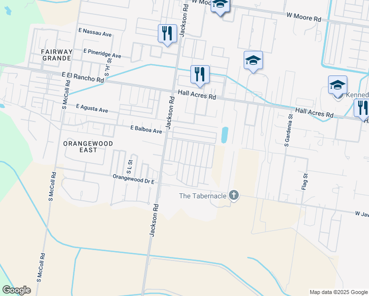 map of restaurants, bars, coffee shops, grocery stores, and more near 3607 Fairmont Avenue in Pharr