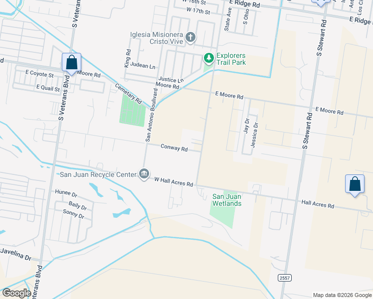 map of restaurants, bars, coffee shops, grocery stores, and more near 122 Conway Road in San Juan