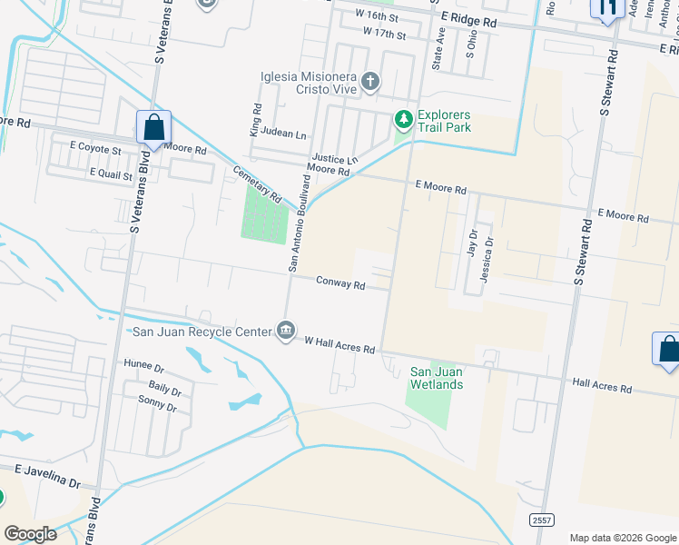 map of restaurants, bars, coffee shops, grocery stores, and more near 122 Conway Road in San Juan