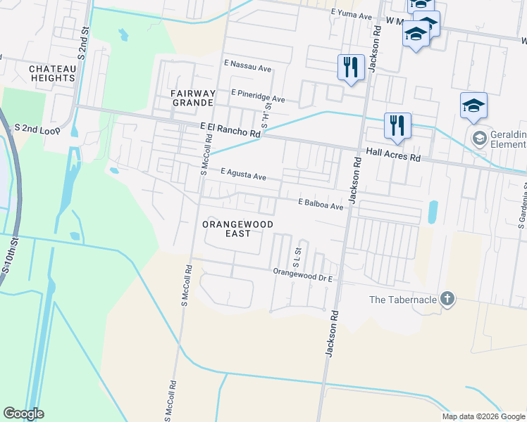 map of restaurants, bars, coffee shops, grocery stores, and more near 1008 Covina Avenue East in McAllen