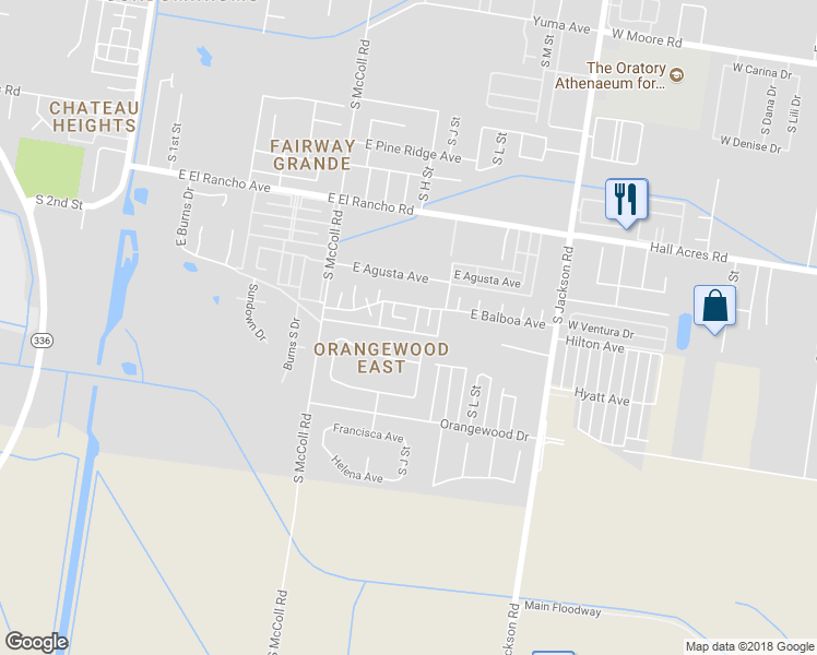 map of restaurants, bars, coffee shops, grocery stores, and more near 1008 Covina Avenue East in McAllen